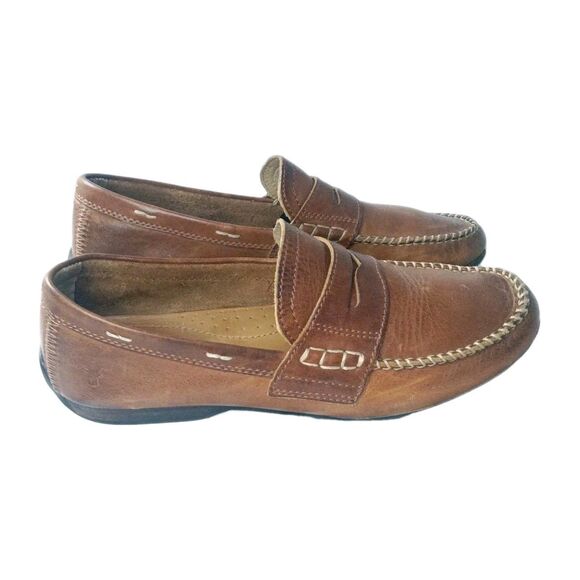 Frye Leather Penny Loafers Men\'s Size 9.5 Brown main image 4